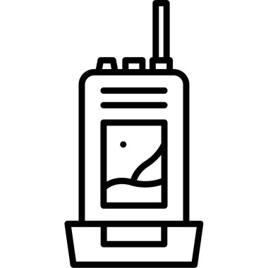 Radyo vektör satırı simgesi