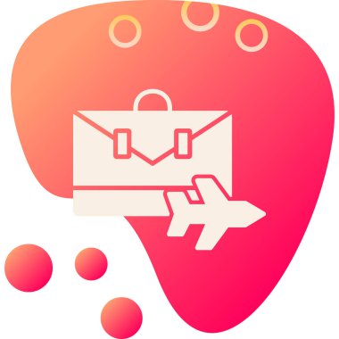 çanta çanta simgesi düz biçimli