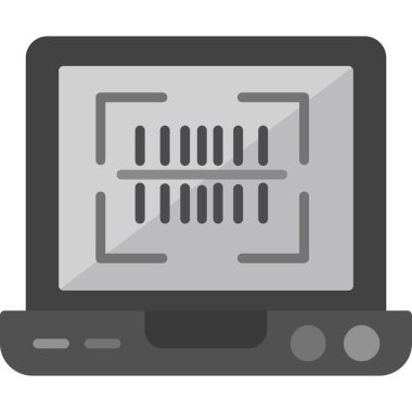 Bilgisayar monitör simgesini, basit tasarımı