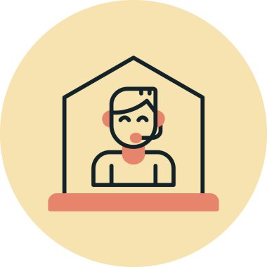 Kitabı olan bir öğrenci. Web simgesi basit illüstrasyon