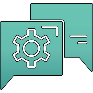 vektör çizim tasarım dişli simgesini