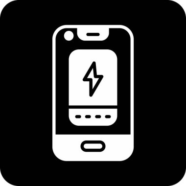 Cep telefonu simgesinin vektör illüstrasyonu