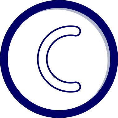 c harfinin vektör illüstrasyonu