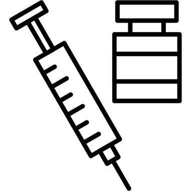 Aşı simgesi, satır biçimi