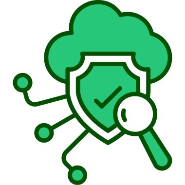 vektör kalkanı koruma simgesi