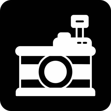 Kamera simgesi. Web simgesi basit tasarım