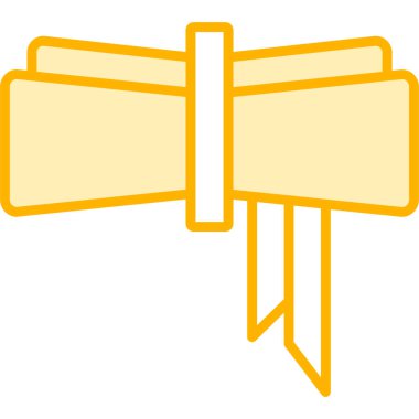 Kurdele ikonu. vektör illüstrasyonu