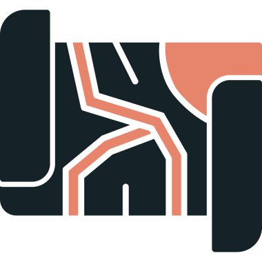 İlk harf x logosu turuncu. Şirket ve iş için siyah vektör biçimi şablonu