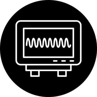 Ekranda dalga biçimlerini görüntüleyen monitör