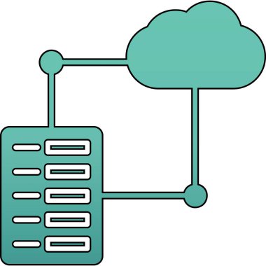 sunucu hesaplama vektör simgesi