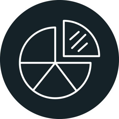 vektör pasta çizelgesi simgesi