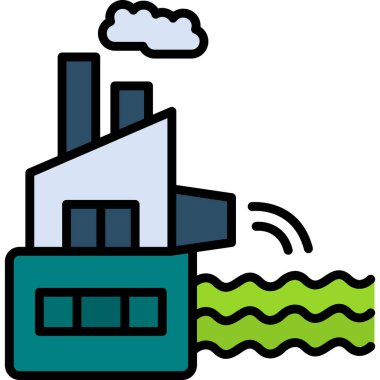 Kirlilik. Web simgesi vektör illüstrasyonu