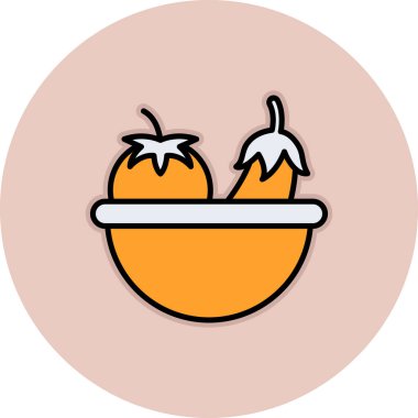 Gıda simgesinin vektör illüstrasyonu