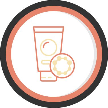 krem simge vektör çizim