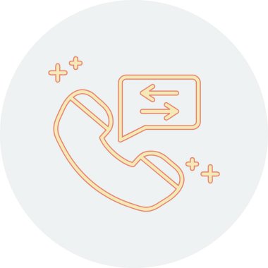 Bir telefonun vektör illüstrasyonu