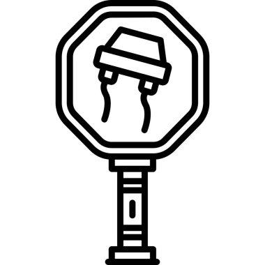 Trafik ışığı simgesi. beyaz arkaplanda izole edilmiş web tasarımı için trafik ışığı vektörü simgesi