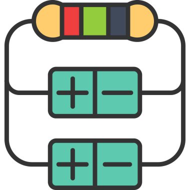 Modern bir müzik simgesinin vektör illüstrasyonu