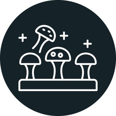 Mantar simge vektör çizim