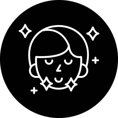 Bir kadın simgesinin vektör illüstrasyonu