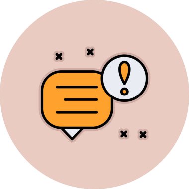 İşaretleme simgesi ile konuşma balonu, satır biçimi