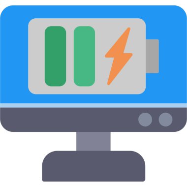 Güç. Web simgesi basit illüstrasyon