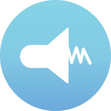 Ses simgesi, vektör illüstrasyonu basit tasarım