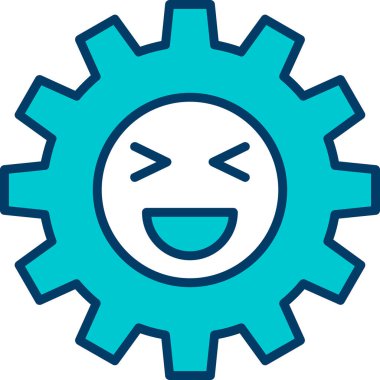 teçhizat gülen yüz simgesi - taslak biçimi