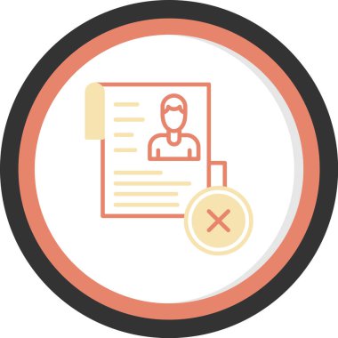 kimlik kartı vektör simgesi