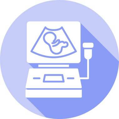 ultrason simgesi modern basit vektör çizimi