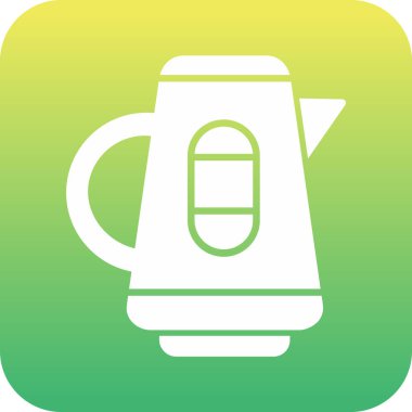 Kettle simge vektör illüstrasyonu