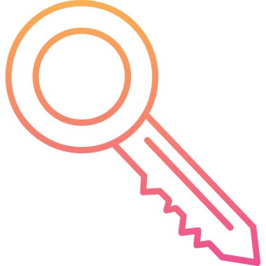 Anahtar. Web simgesi basit illüstrasyon