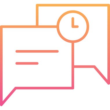 Saat simgesinin vektör illüstrasyonu