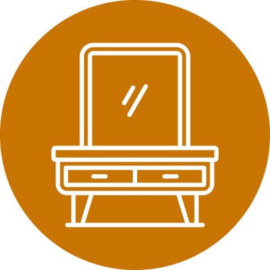 Modern simgenin vektör illüstrasyonu, bilgisayar ekranı