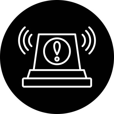Alarm simgesi vektör illüstrasyonu