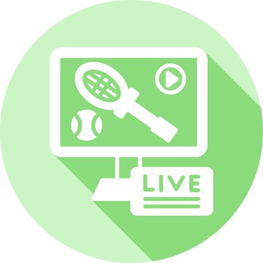 canlı spor düz vektör simgesi