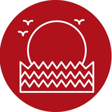 vektör ay simgesi gösterimi