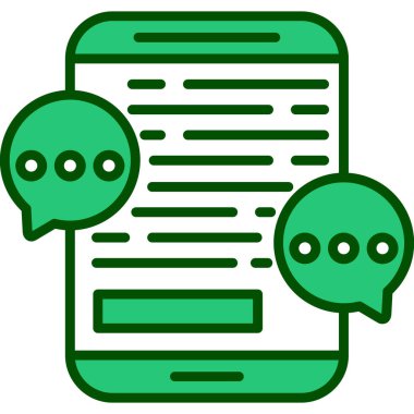 Konuş. Web simgesi basit tasarım