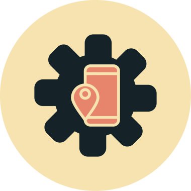 Teçhizat Web simgesi basit illüstrasyon