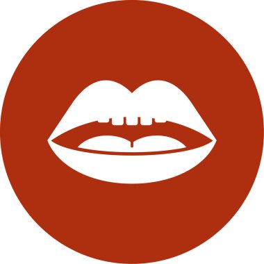 Ağız dudaklar vektör simgesi