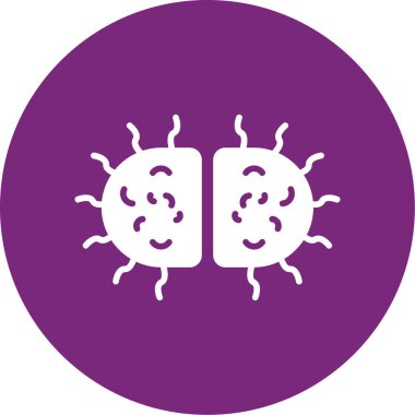 Virüs ikonu vektör illüstrasyonu