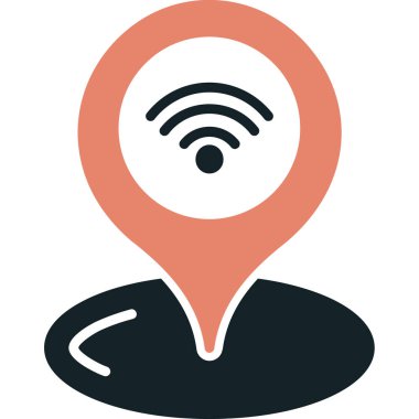 Harita konumu simgesi. Basit bir çizim. vektör konumu simgeleri