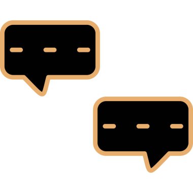 Sohbet simgesi vektör illüstrasyonu