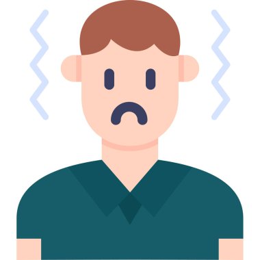 Yüz simgesi olan bir avatar adam