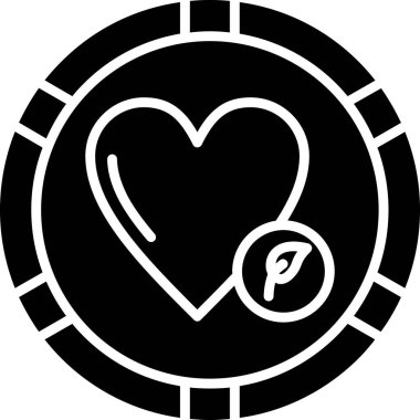 kalp aşk vektörü simgesi