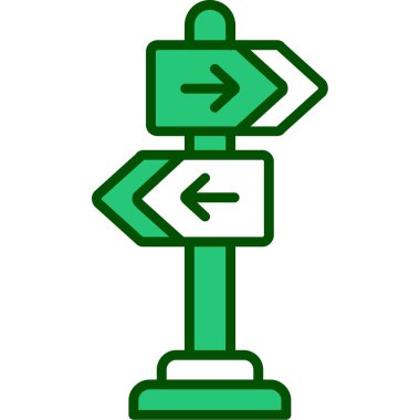 Yön yönü ok simgesi doldurulmuş - özet biçimi