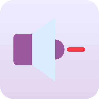 Konuşmacı. Web simgesi basit illüstrasyon