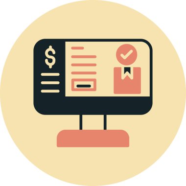 İş & raporu için işletme finans dairesi simgesi