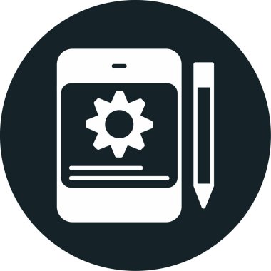 akıllı telefon simgesi vektör illüstrasyonu