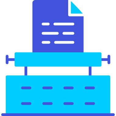 Simge vektör illüstrasyonu yazdırılıyor