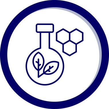 Bitki simgesinin vektör illüstrasyonu